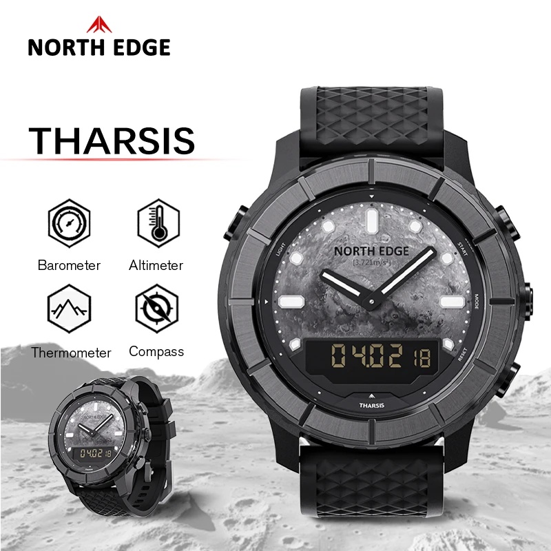 Montre numérique en fibre de c - Altimeter Compass Watch avis et prix